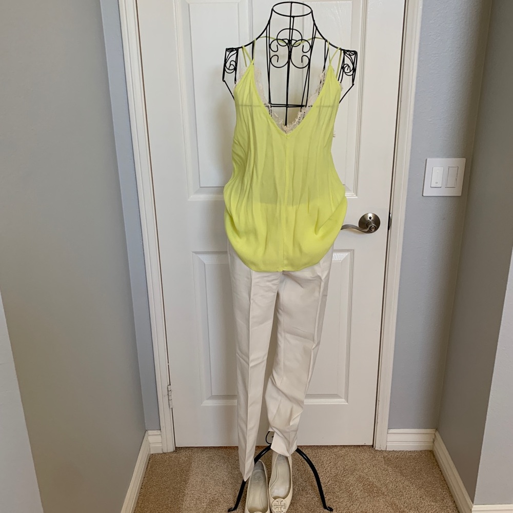 New Zara white pants sz4